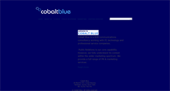 Desktop Screenshot of cobaltblue.com