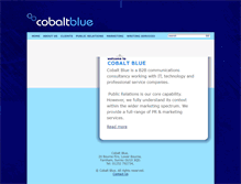 Tablet Screenshot of cobaltblue.com